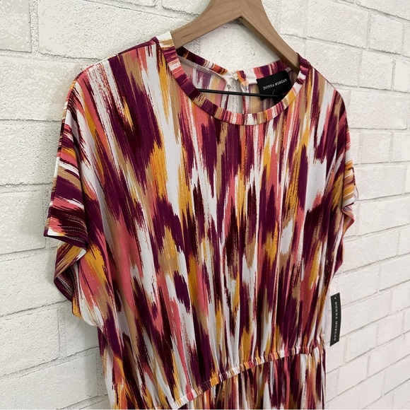 DONNA MORGAN Stitch Fix Rowane Raspberry Tiered Dress - Picture 3 of 13